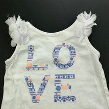 Load image into Gallery viewer, Girls Target, white singlet / tank top, GUC, size 000,  