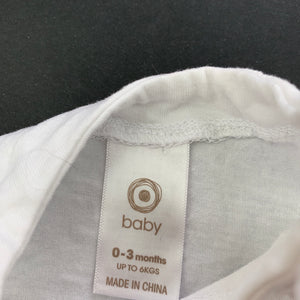 Girls Target, white singlet / tank top, GUC, size 000,  
