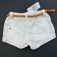 Load image into Gallery viewer, Girls Target, lightweight strech denim shorts, adjustable, NEW, size 00,  