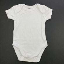 Load image into Gallery viewer, unisex Baby Berry, white cotton bodysuit / romper, GUC, size 000,  