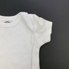 Load image into Gallery viewer, unisex Baby Berry, white cotton bodysuit / romper, GUC, size 000,  