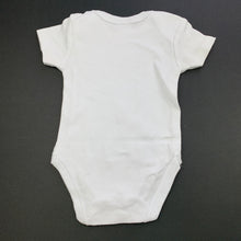 Load image into Gallery viewer, unisex Baby Berry, white cotton bodysuit / romper, GUC, size 000,  