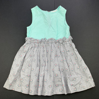 Girls Country Road, lightweight cotton summer dress, GUC, size 0, L: 41cm