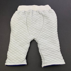 Boys Baby Baby, grey & blue wadded pants / bottoms, GUC, size 000,  
