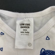 Load image into Gallery viewer, Boys Target, cotton bodysuit / romper, foxes, FUC, size 0000,  