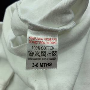 unisex white, cotton coverall / romper, EUC, size 00,  