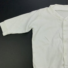 Load image into Gallery viewer, unisex white, cotton coverall / romper, EUC, size 00,  