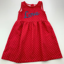 Load image into Gallery viewer, Girls H&amp;T, red &amp; white spot party dress, GUC, size 6, L: 62cm