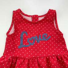 Load image into Gallery viewer, Girls H&amp;T, red &amp; white spot party dress, GUC, size 6, L: 62cm