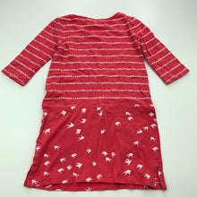Load image into Gallery viewer, Girls Junior by DJs, pink &amp; white stretchy casual dress, FUC, size 2-3, L: 49cm
