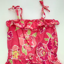 Load image into Gallery viewer, Girls Fun Spirit, lightweight floral cotton summer playsuit, GUC, size 1,  