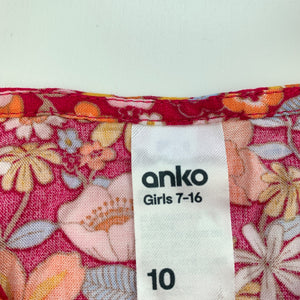 Girls Anko, lightweight floral summer top, EUC, size 10,  