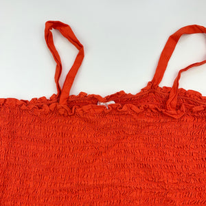 Girls Anko, orange cropped summer top, FUC, size 10,  