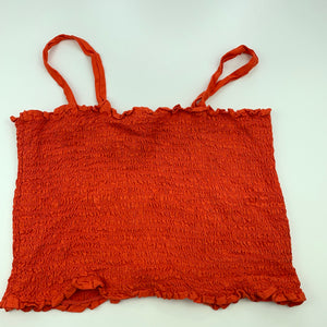Girls Anko, orange cropped summer top, FUC, size 10,  