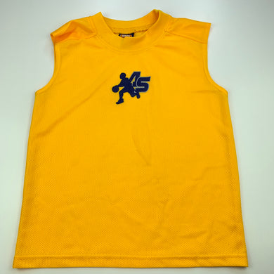 Boys Action Sports, yellow basketball style sports / activewear top, GUC, size 6,  