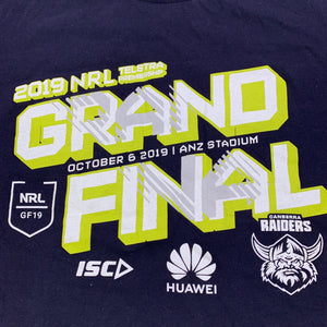 unisex Sportage Australia, 2019 NRL Grand Final Raiders cotton t-shirt, GUC, size 14,  