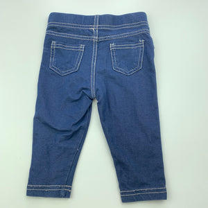 Girls Target, blue leggings / bottoms, elasticated, GUC, size 00,  