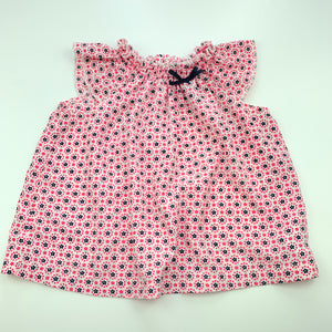 Girls Peter Morrissey, lightweight floral top, GUC, size 1,  