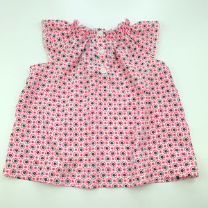 Girls Peter Morrissey, lightweight floral top, GUC, size 1,  