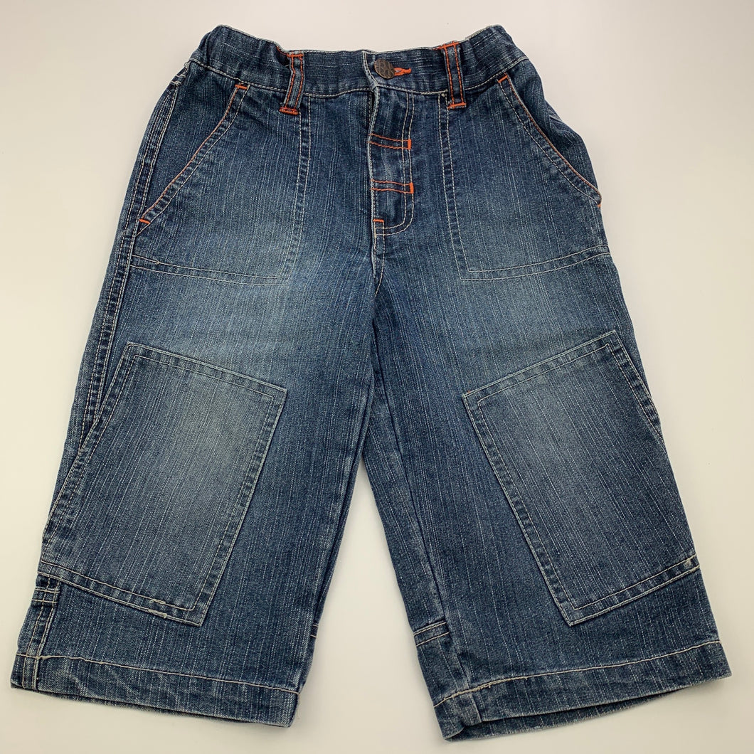 Boys Target, blue denim pants, adjustable, Inside leg: 26cm, GUC, size 1,  