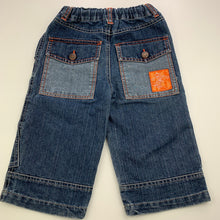Load image into Gallery viewer, Boys Target, blue denim pants, adjustable, Inside leg: 26cm, GUC, size 1,  