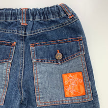 Load image into Gallery viewer, Boys Target, blue denim pants, adjustable, Inside leg: 26cm, GUC, size 1,  