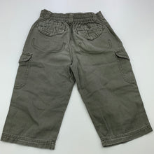 Load image into Gallery viewer, Boys Kids Stuff, khaki cotton cargo pants, elasticated, Inside leg: 26cm, FUC, size 1,  