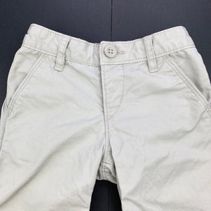 Boys GAP, grey cotton pants, elasticated, Inside leg: 28cm, FUC, size 2,  