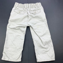 Load image into Gallery viewer, Boys GAP, grey cotton pants, elasticated, Inside leg: 28cm, FUC, size 2,  