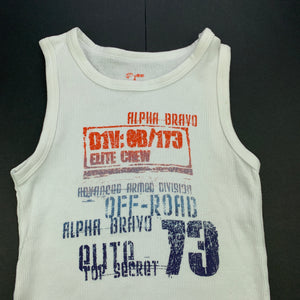 Boys Urban, ribbed singlet / tank top, FUC, size 6,  