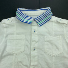 Load image into Gallery viewer, Boys First Impressions, white cotton polo shirt / top, GUC, size 2,  