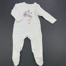 Load image into Gallery viewer, unisex M&amp;S, cream cotton coverall / romper, GUC, size 000,  