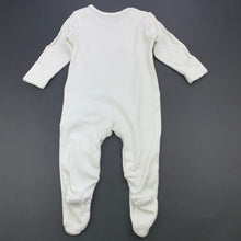 Load image into Gallery viewer, unisex M&amp;S, cream cotton coverall / romper, GUC, size 000,  