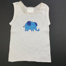 Load image into Gallery viewer, unisex Essentials, ribbed cotton singlet top, elephant, FUC, size 0000,  