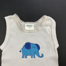 Load image into Gallery viewer, unisex Essentials, ribbed cotton singlet top, elephant, FUC, size 0000,  
