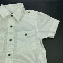 Load image into Gallery viewer, Boys Urban, white cotton short sleeve shirt, FUC, size 6,  