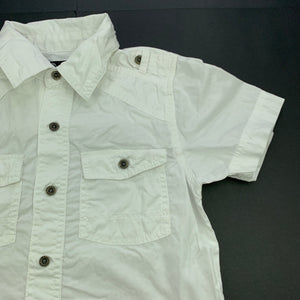 Boys Urban, white cotton short sleeve shirt, FUC, size 6,  