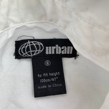 Load image into Gallery viewer, Boys Urban, white cotton short sleeve shirt, FUC, size 6,  