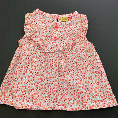 Girls Penelope Mack, floral lightweight cotton top, GUC, size 0,  
