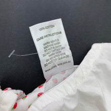 Load image into Gallery viewer, Girls Ollies Place, lightweight cotton dress, strawberries, FUC, size 0, L: 43cm