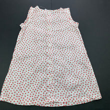 Load image into Gallery viewer, Girls Ollies Place, lightweight cotton dress, strawberries, FUC, size 0, L: 43cm