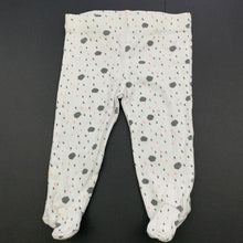 Load image into Gallery viewer, Girls Tiny Little Wonders, cotton footed leggings / bottoms, elasticated, EUC, size 000,  