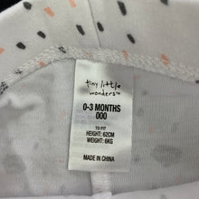 Load image into Gallery viewer, Girls Tiny Little Wonders, cotton footed leggings / bottoms, elasticated, EUC, size 000,  