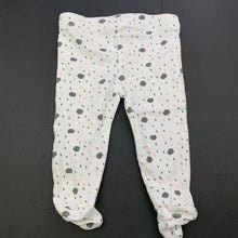 Load image into Gallery viewer, Girls Tiny Little Wonders, cotton footed leggings / bottoms, elasticated, EUC, size 000,  