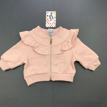 Load image into Gallery viewer, Girls Baby Berry, pink fleece lined zip up sweater, NEW, size 0000,  