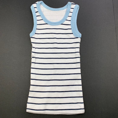 Boys Kids & Co, striped cotton singlet top, EUC, size 00,  