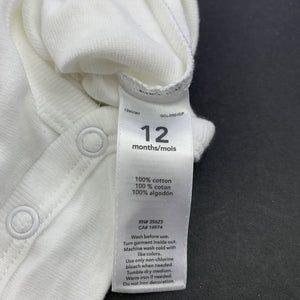 Boys Carters, cotton bodysuit / romper, detachable braces, EUC, size 12 months,  