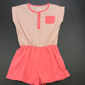 Girls Cotton On, pink cotton playsuit, GUC, size 10,  
