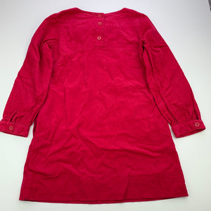 Girls Candy Stripes, corduroy cotton long sleeve dress, EUC, size 8, L: 62cm