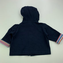 Load image into Gallery viewer, Boys Target, navy cotton hooded top, FUC, size 00,  